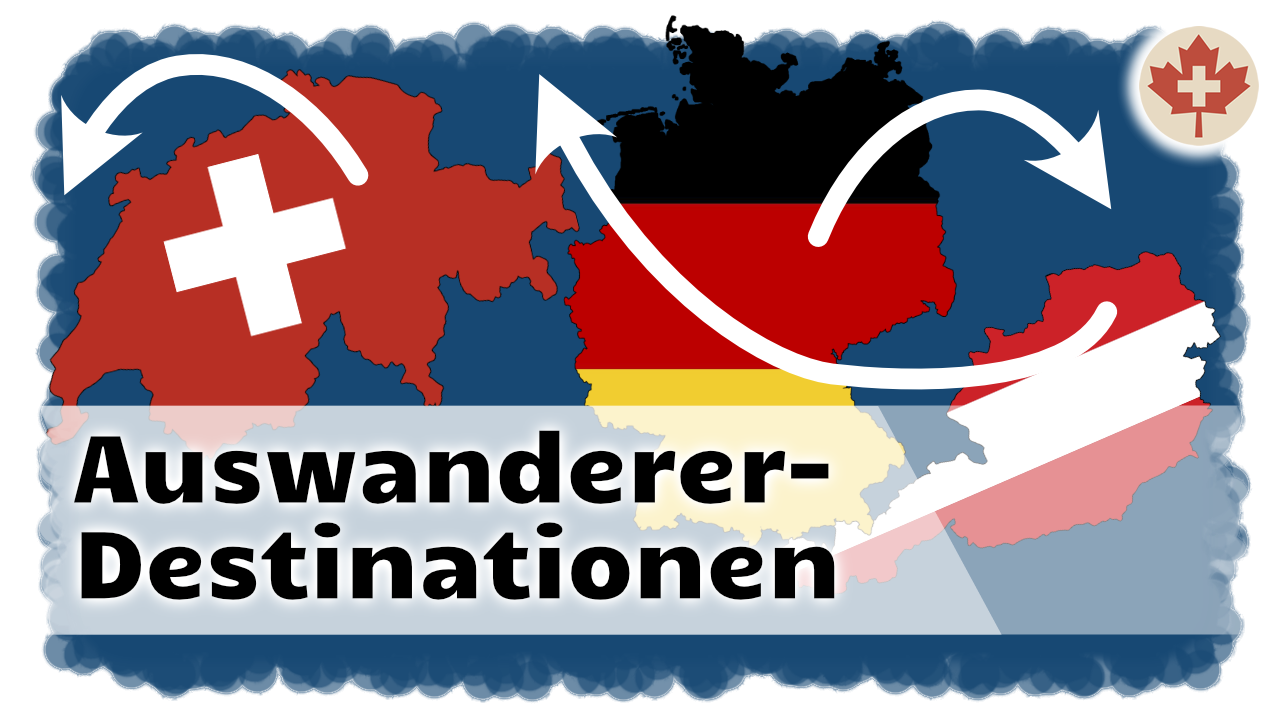 Wohin wandern die Schweizer, Deutschen und Österreicher am meisten aus?